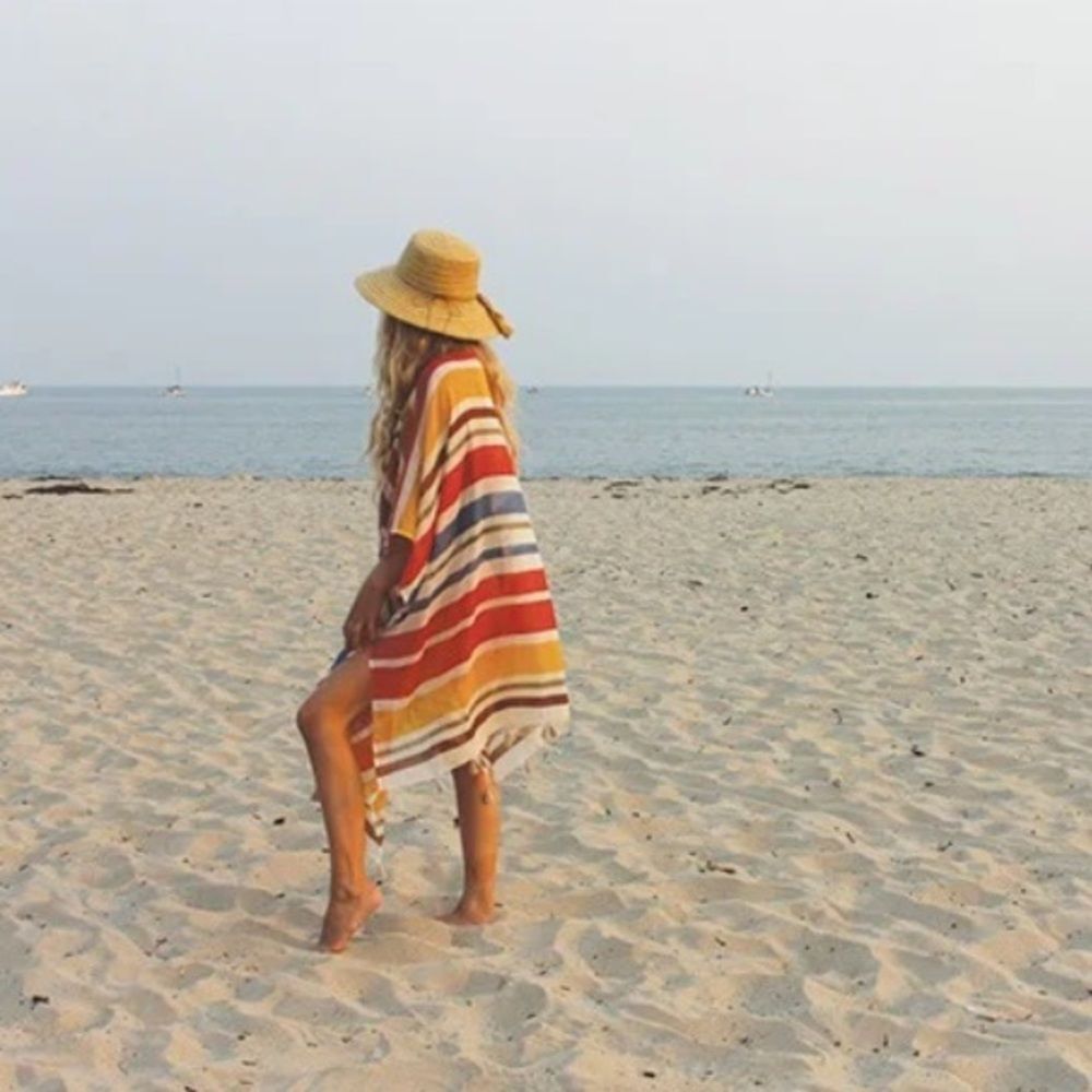 Cappelli Cotton Cover Up-Araceli w/ matching bag boho beach summer vacation swim